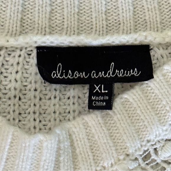Alison Andrews white knit sweater - Picture 4 of 6